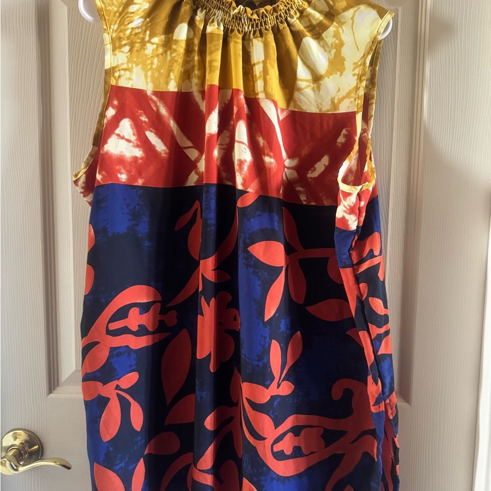 Ashley Stewart Multicolor Sleeveless Blouse